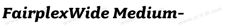 FairplexWide Medium字体转换